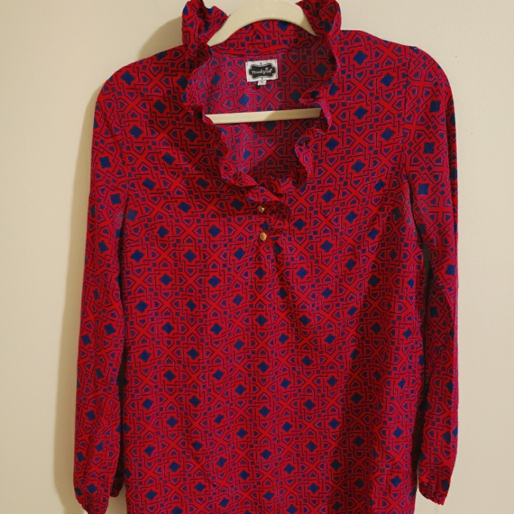 Mud Pie Tunic Top size S 4-6